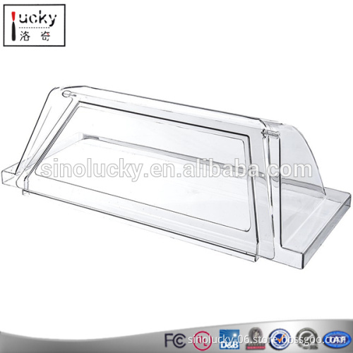 Custom acrylic fry /bread food/cupcake dispenser used in bread store display